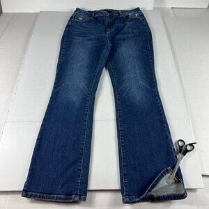 Judy Blue Jeans Women's 32x28* High Rise Slim Boot Cut Blue Stretch Denim Tag 32